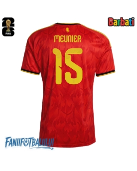 Belgia Thomas Meunier #15 Tricou Fotbal Replică Mondial 2026 Barbati Acasa